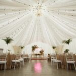 Вариант оформления свадьбы в арочном шатре на территории Apart Hotel Линкер Парк, фото 15